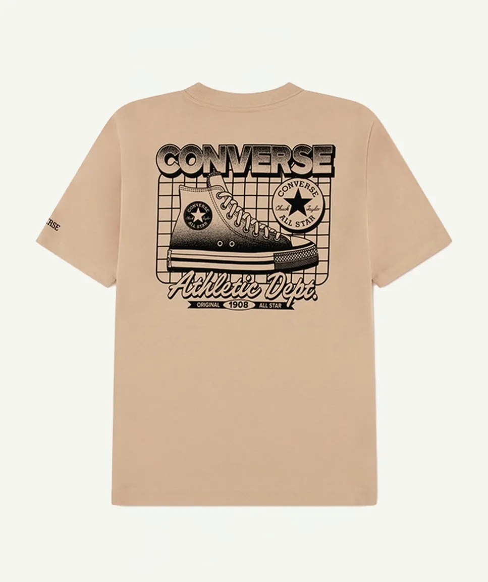 T-shirt garçon oversize beige