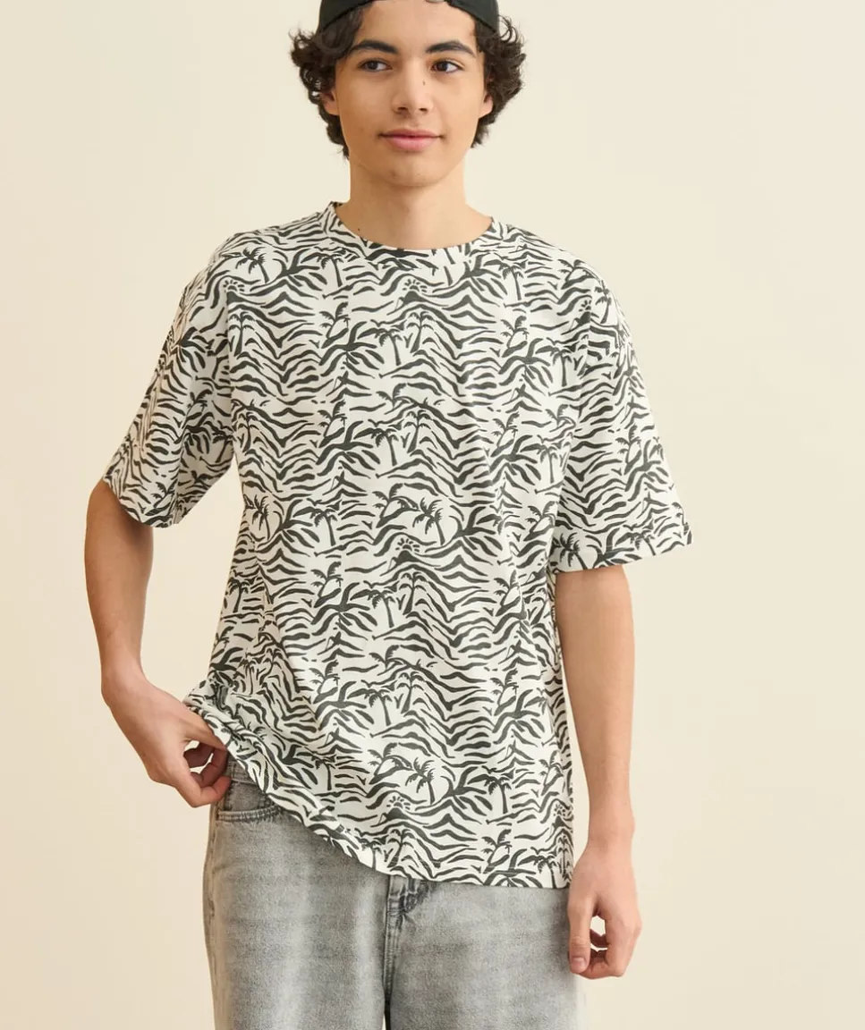 T-shirt garçon oversize imprimé