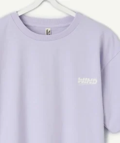 T-shirt garçon oversize lilas
