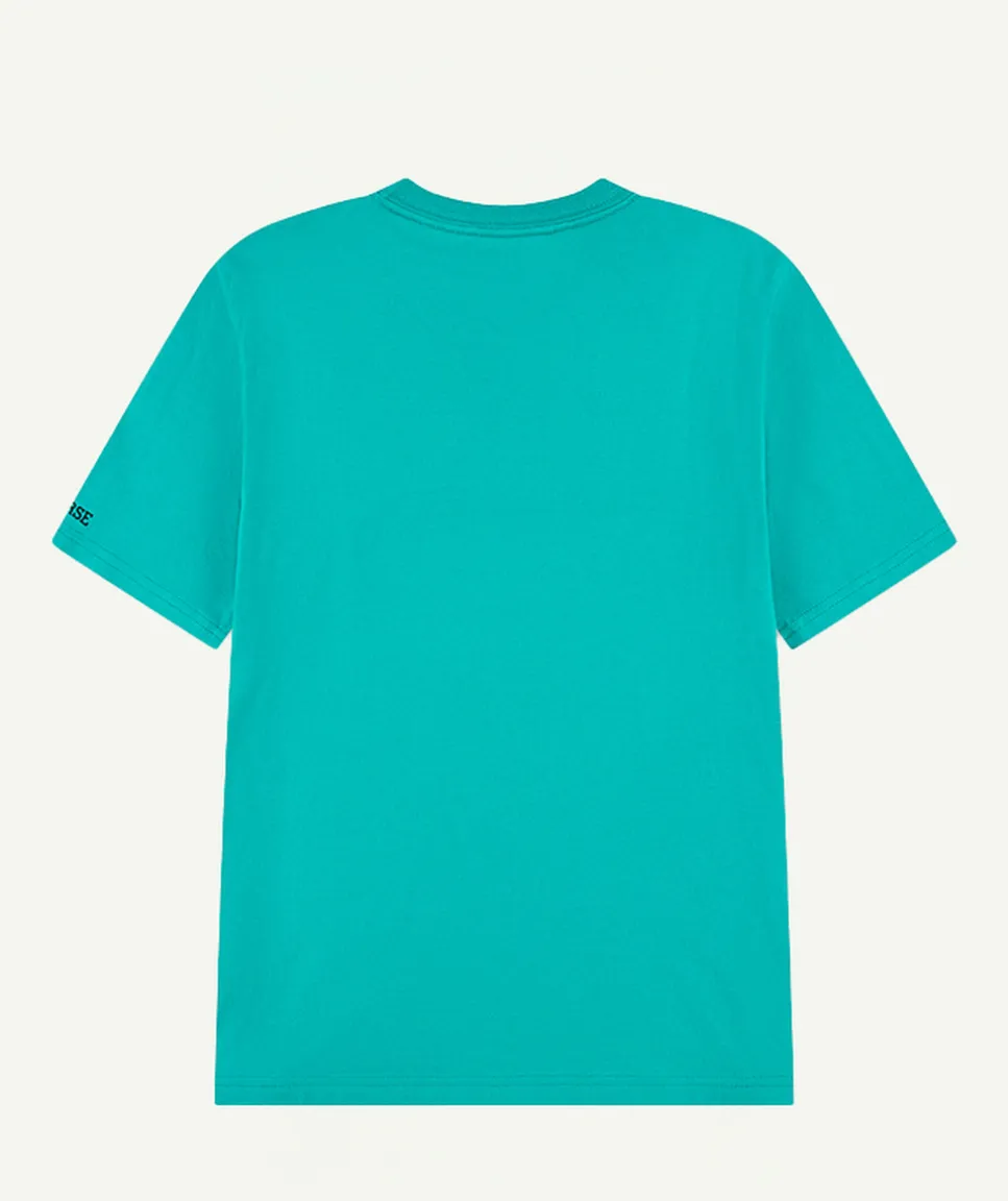 T-shirt garçon oversize turquoise