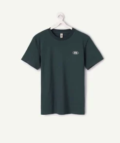 T-shirt garçon oversize vert imprimé
