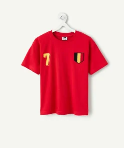 T-shirt garçon rouge coupe du monde belgique
