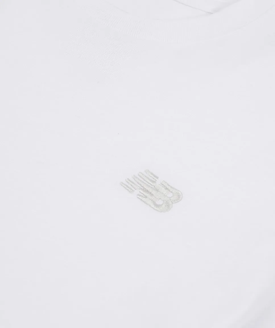 t-shirt jersey small logo blanc