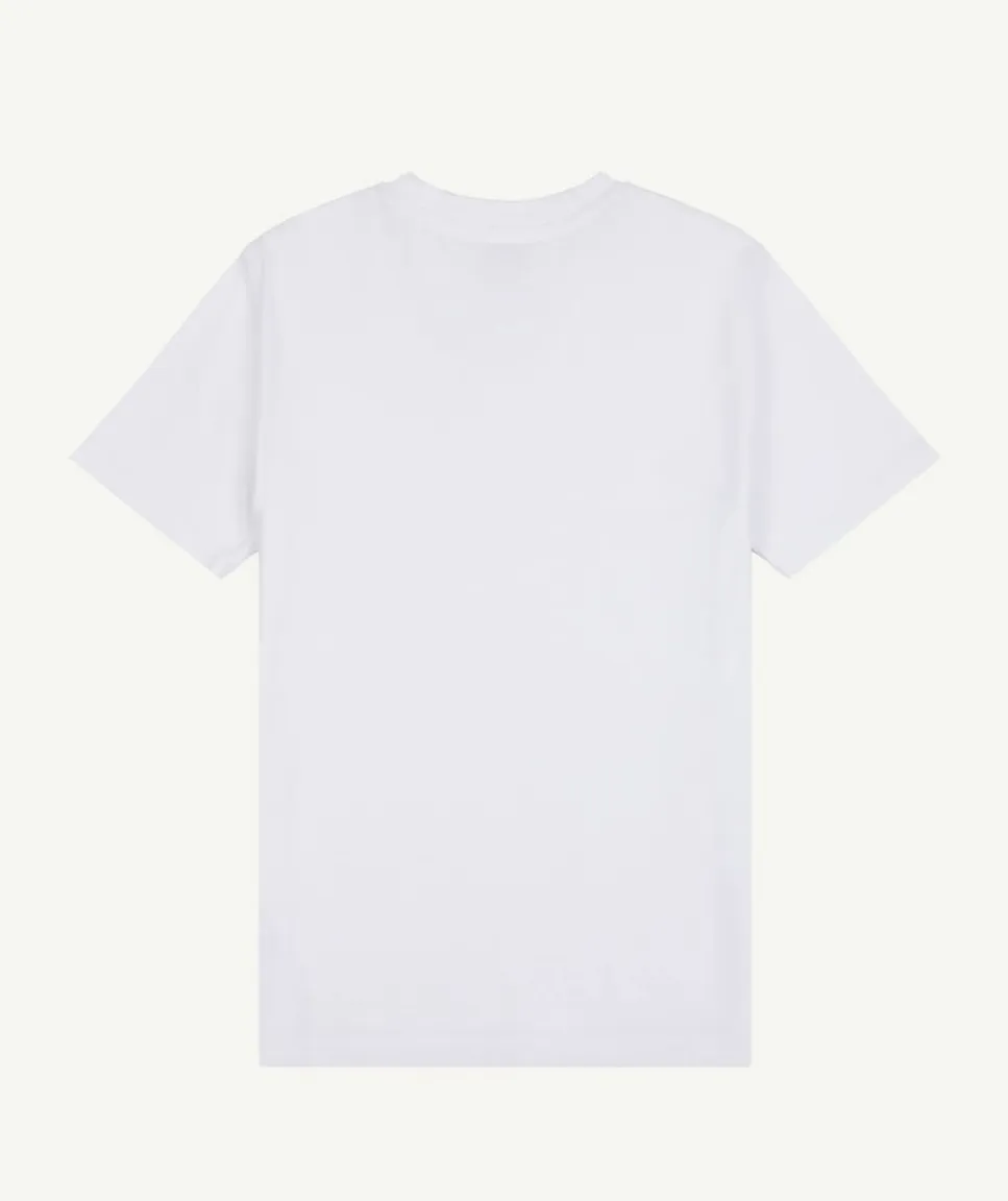 t-shirt jersey small logo blanc