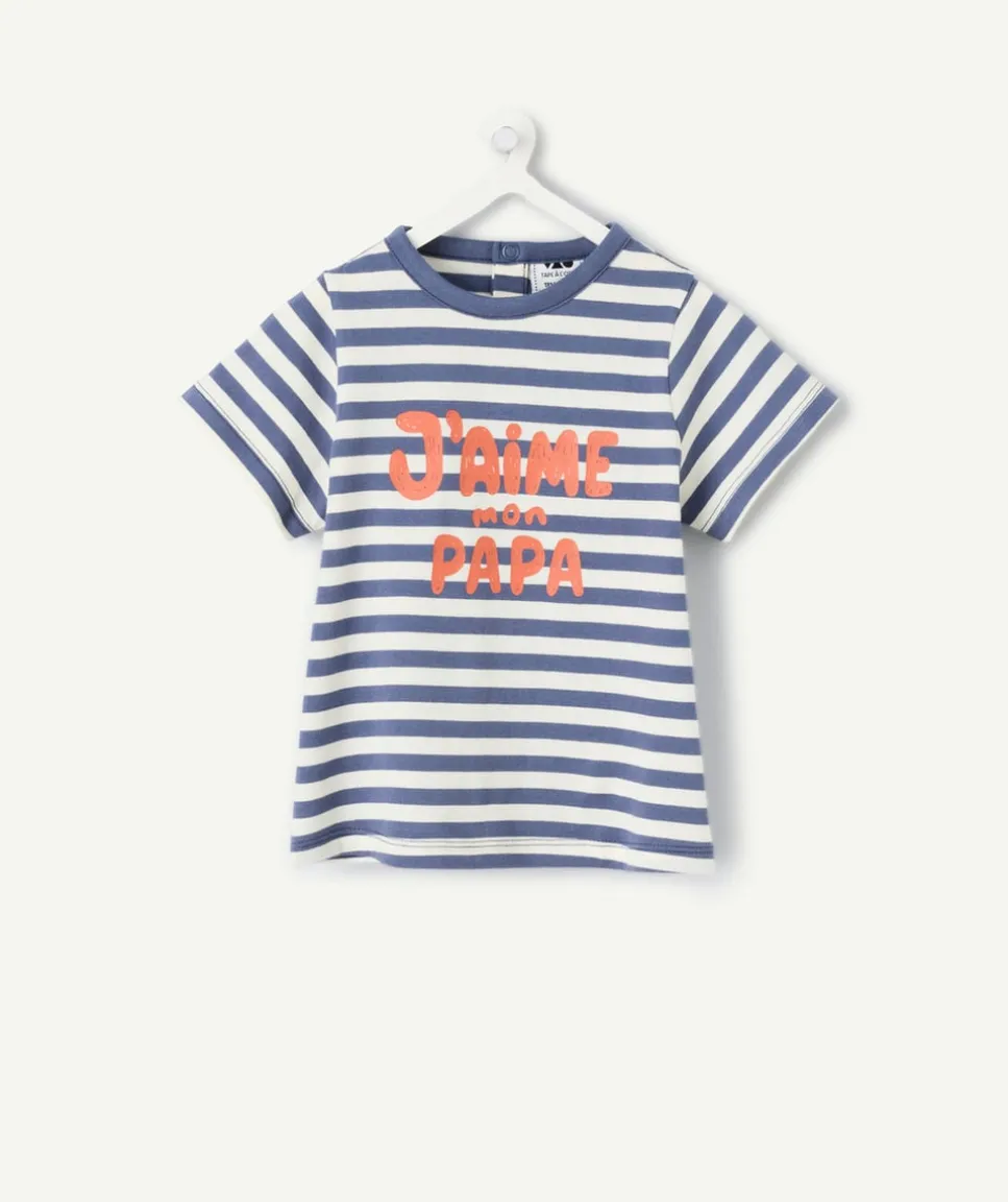 T-shirt manches courtes bébé garçon rayé