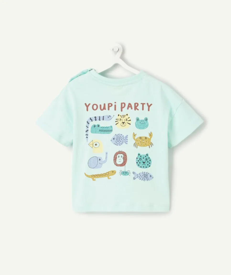 T-shirt manches courtes bébé garçon bleu pastel