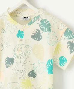 T-shirt manches courtes feuillage pour bébé garçon