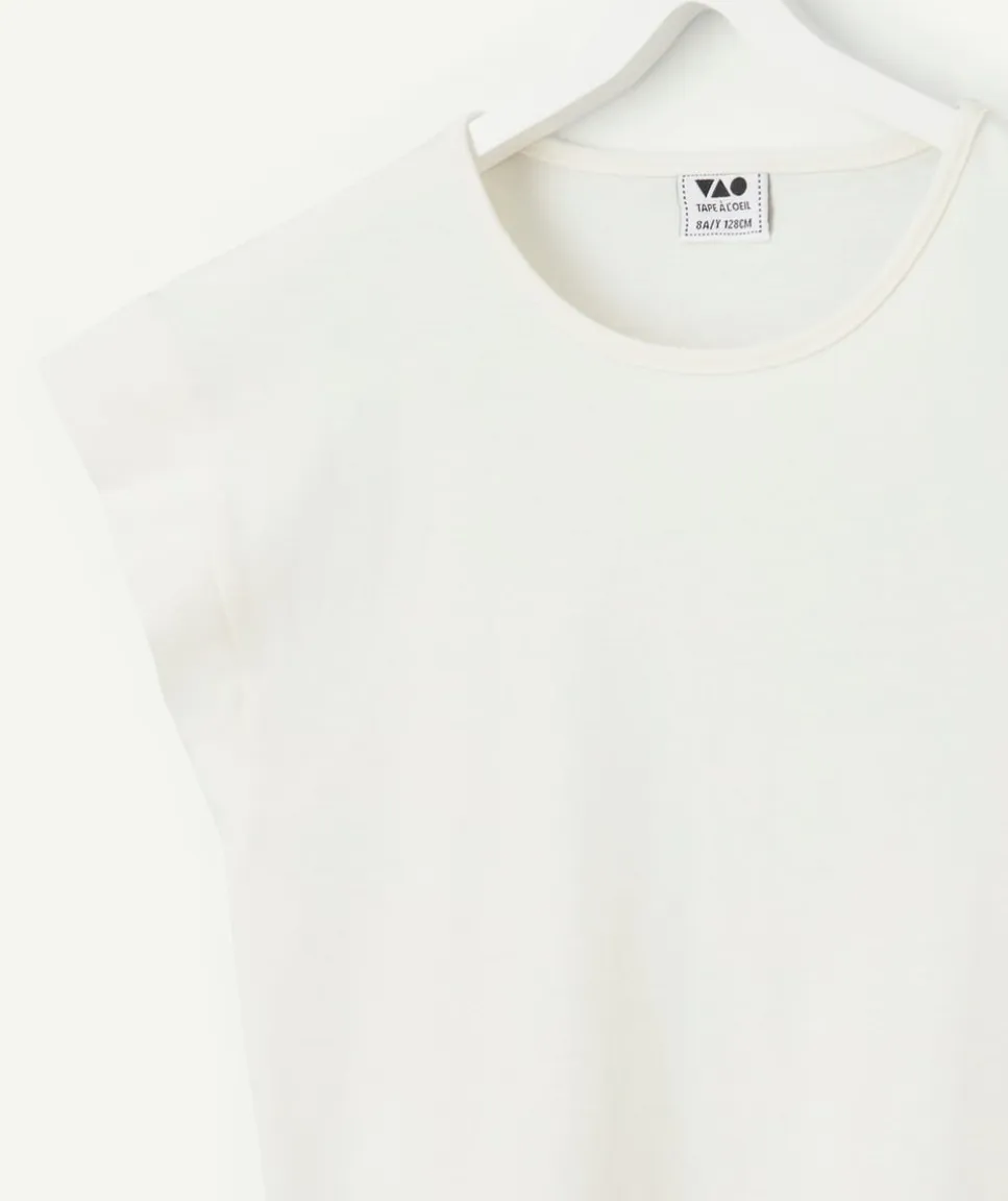 T-shirt manches courtes fille blanc