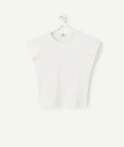 T-shirt manches courtes fille blanc