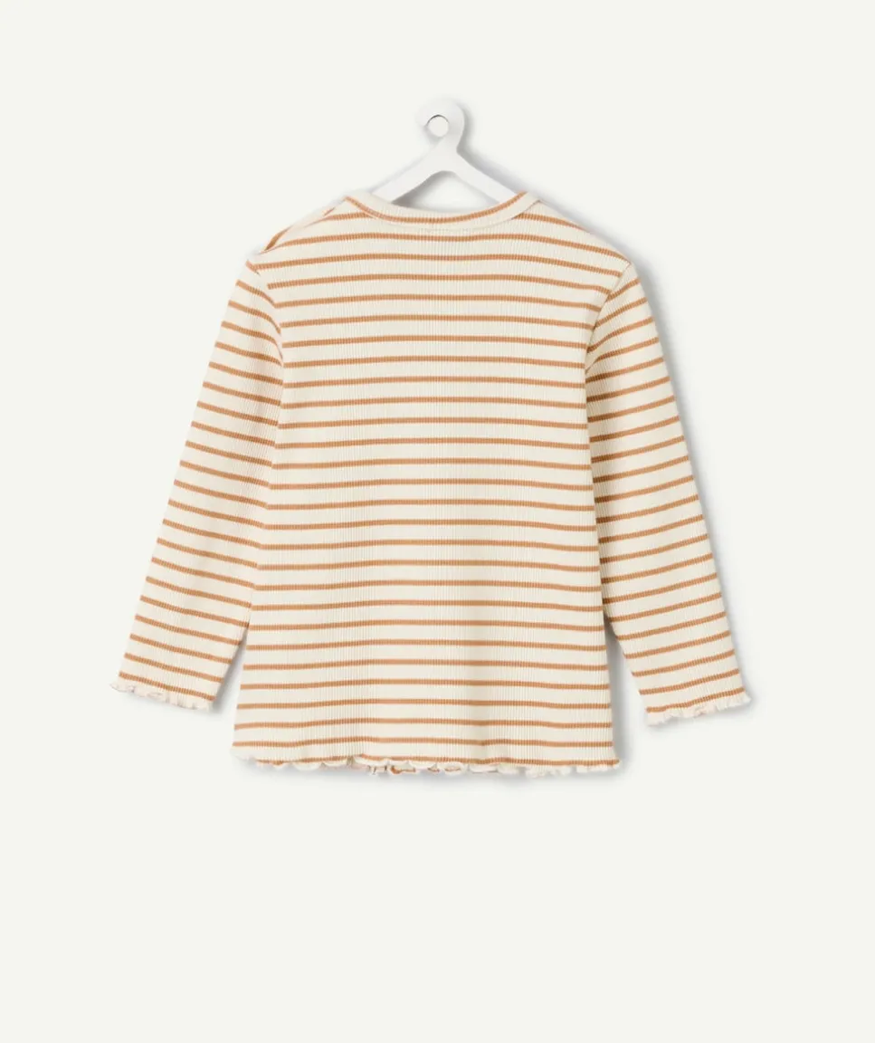 T-shirt manches longues bébé fille rayé