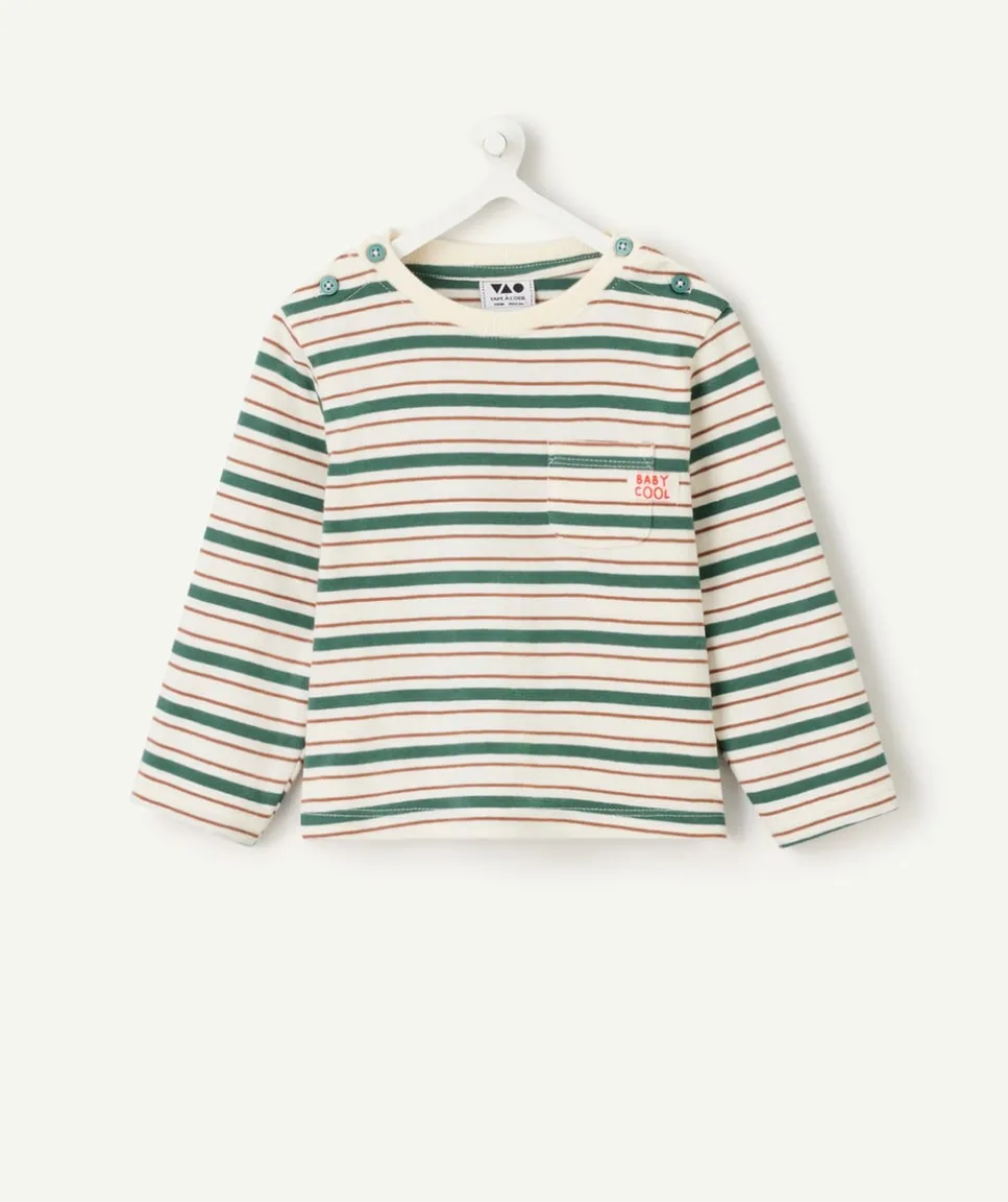 T-shirt manches longues bébé garçon rayé