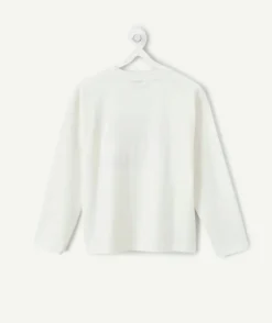 T-shirt manches longues garçon blanc imprimé