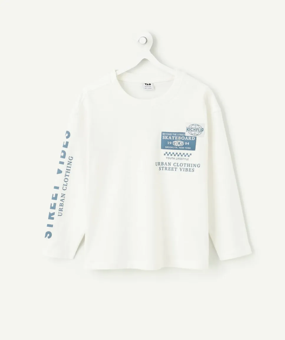 T-shirt manches longues garçon imprimé street vibes