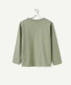 T-shirt manches longues garçon kaki
