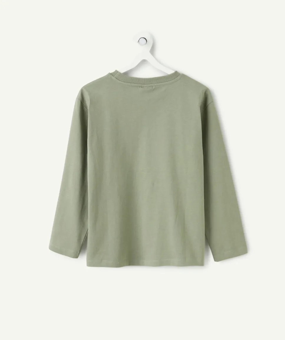 T-shirt manches longues garçon kaki