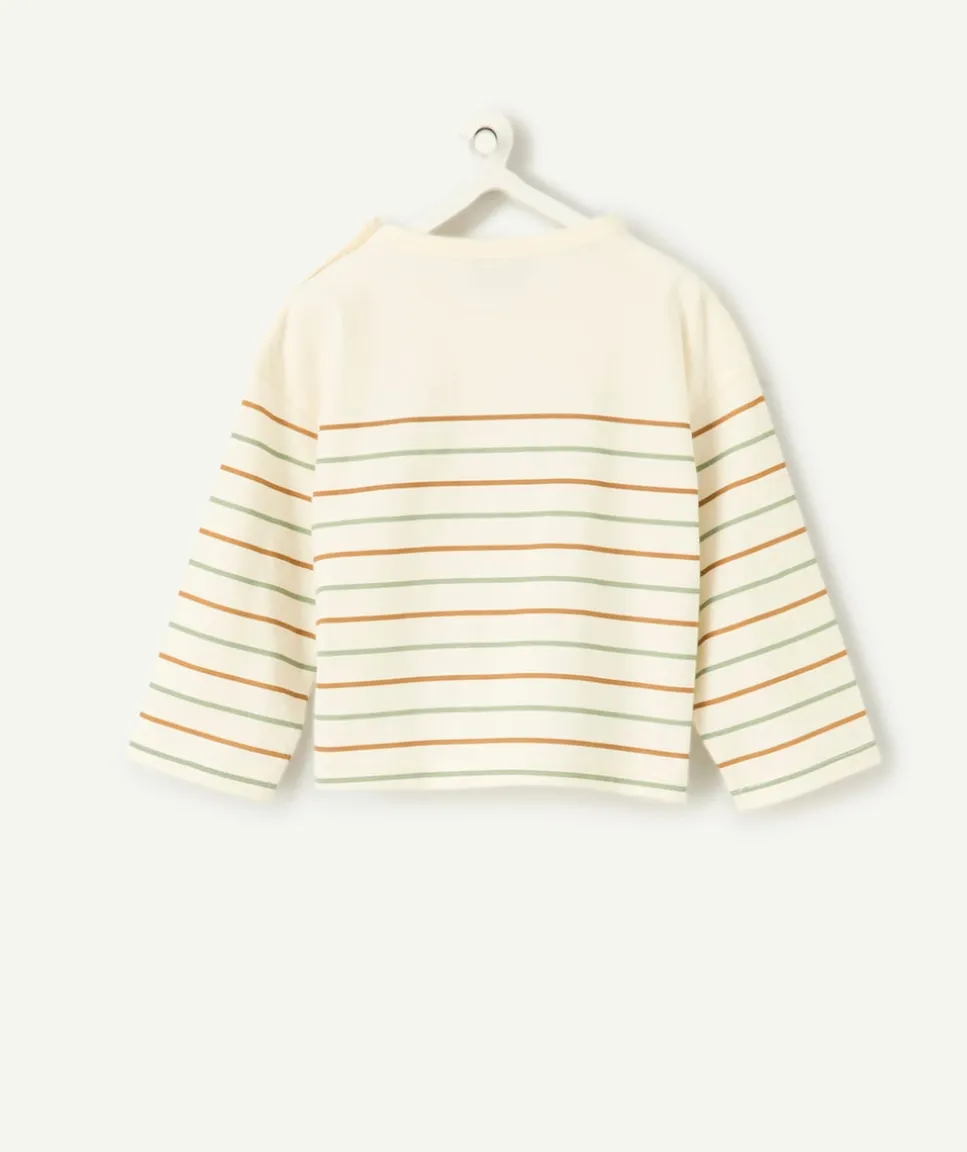 T-shirt manches longues à rayures bébé garçon