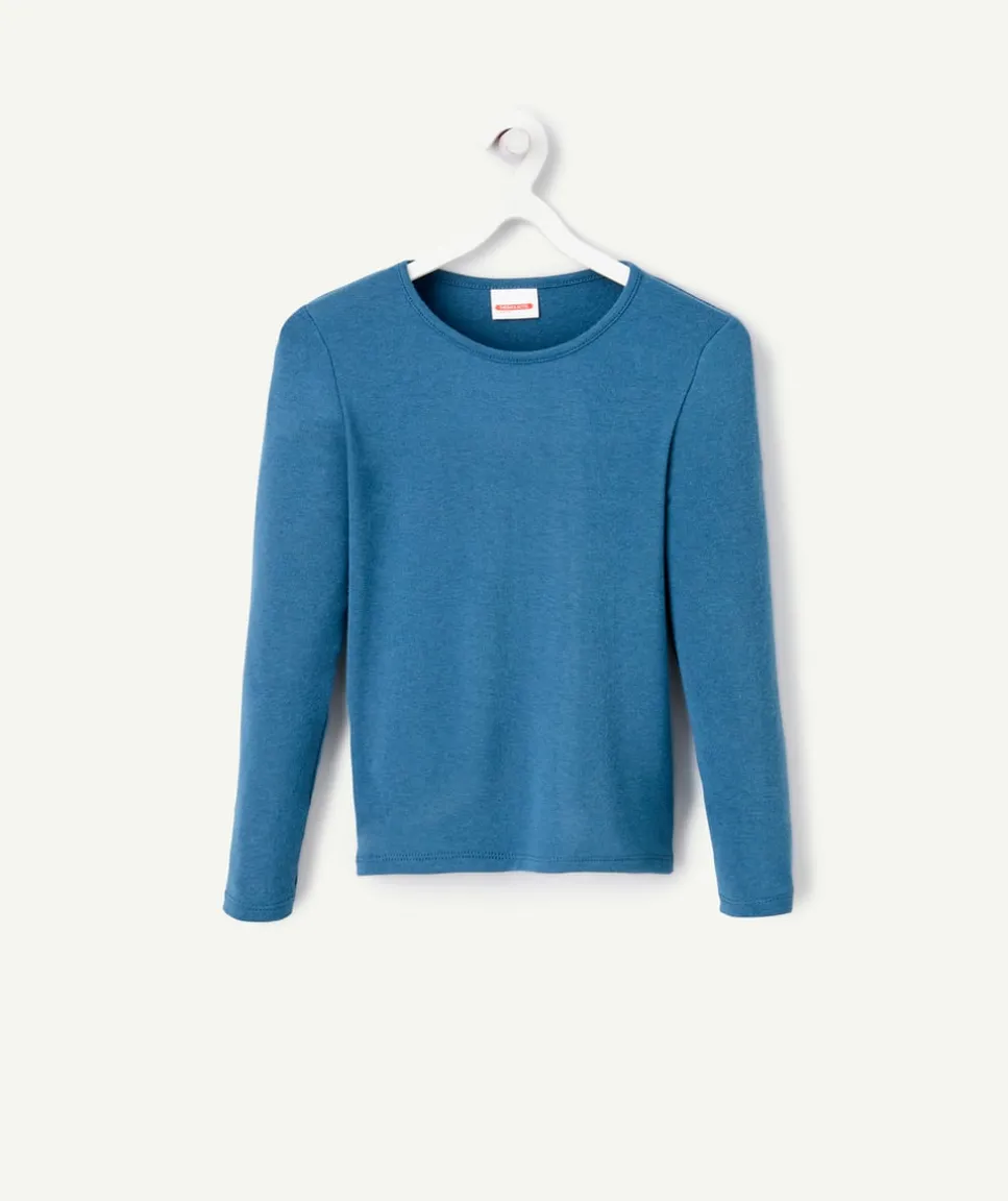 T-shirt manches longues thermolactyl sensitive bleu marine