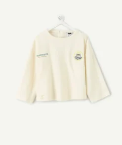 T-shirt oversize bébé garçon écru imprimé