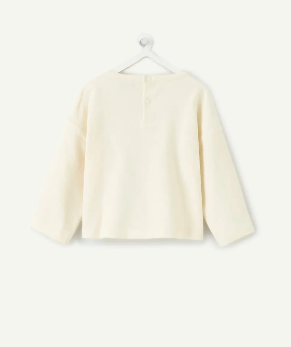 T-shirt oversize bébé garçon écru imprimé
