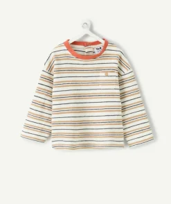 T-shirt oversize bébé garçon rayé