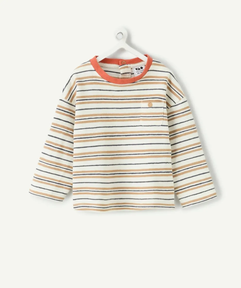 T-shirt oversize bébé garçon rayé