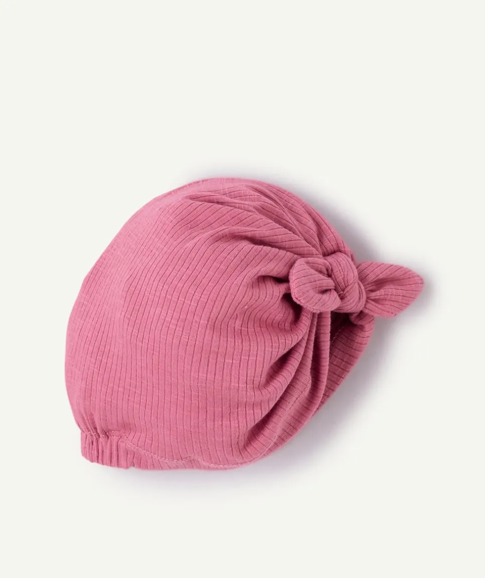 Turban bébé fille rose