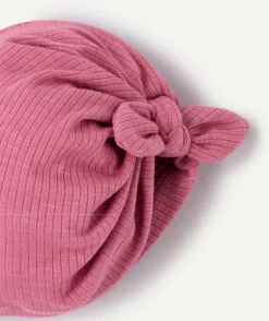 Turban bébé fille rose