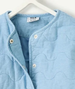 Veste bébé fille matelassée bleue
