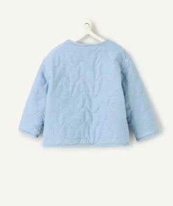 Veste bébé fille matelassée bleue