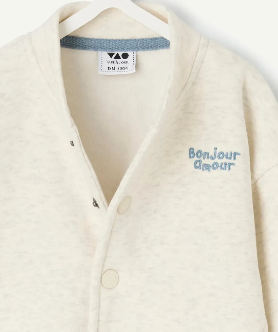 Veste bébé garçon écru