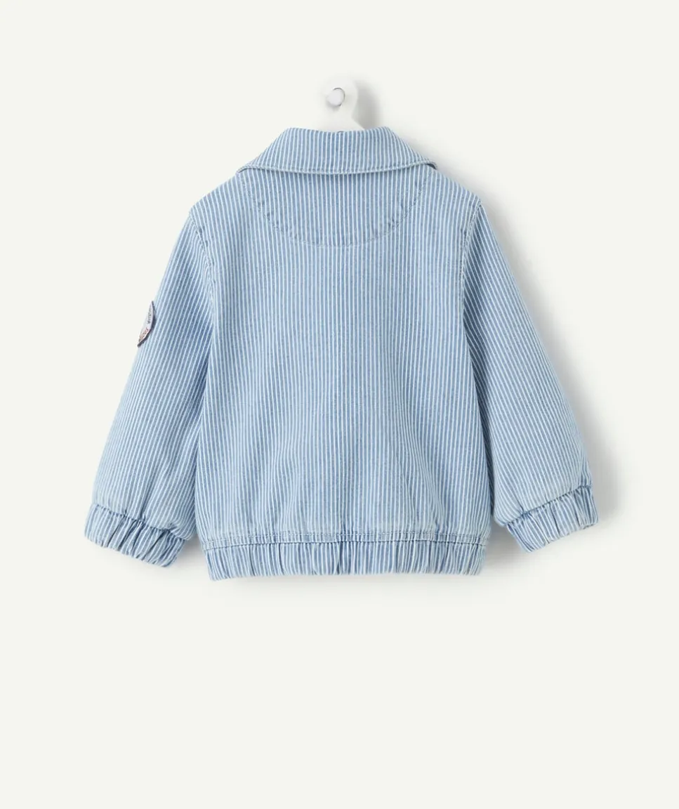 Veste bébé garçon rayée bleu