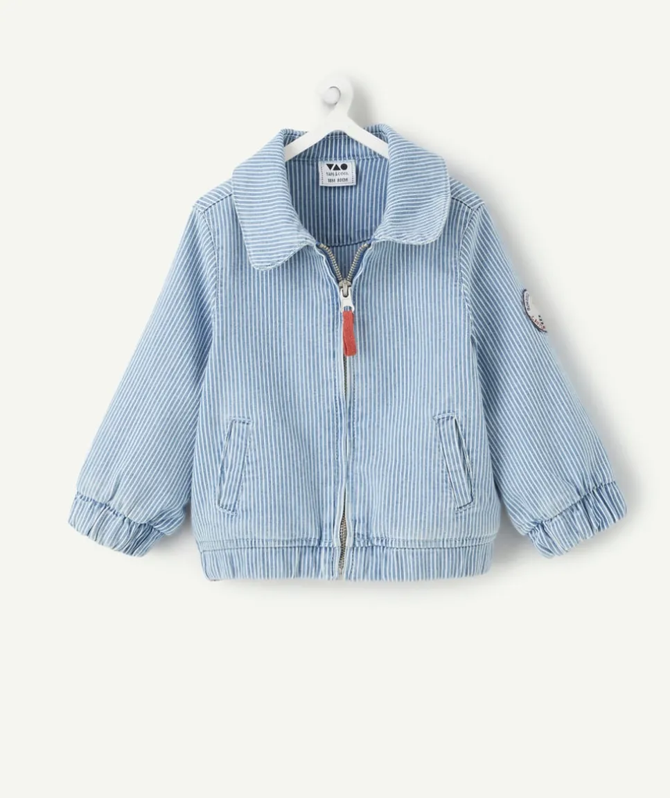 Veste bébé garçon rayée bleu