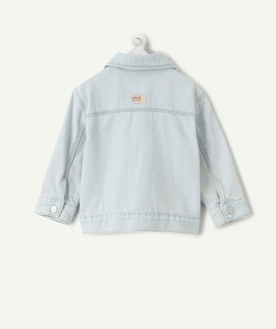 Veste en jean bébé garçon bleu clair