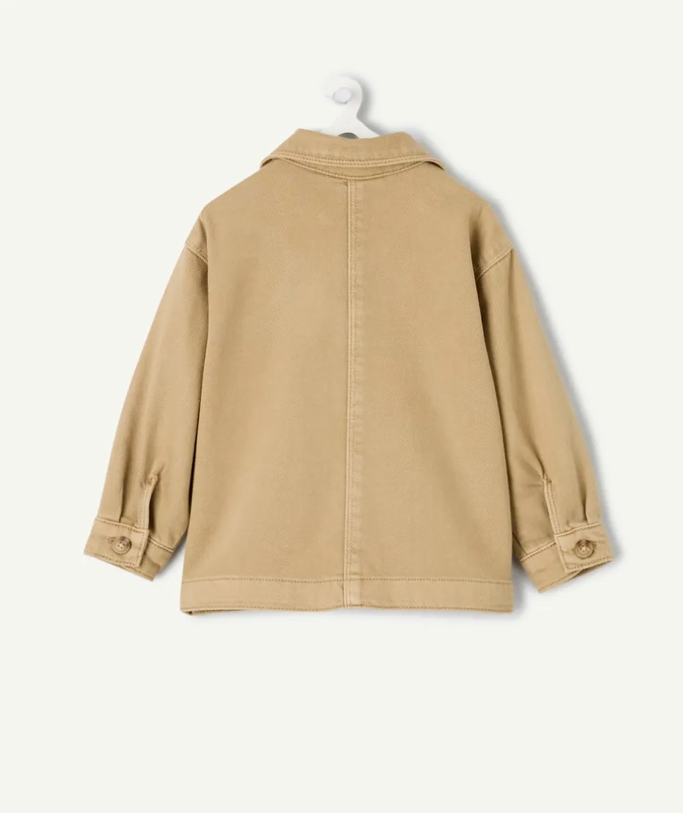 Veste en jean bébé garçon camel