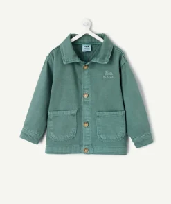 Veste en jean bébé garçon vert