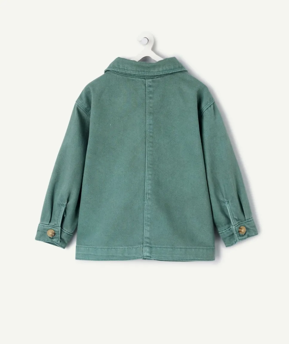 Veste en jean bébé garçon vert