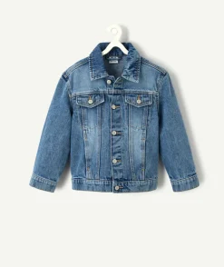 Veste en jean garçon usée