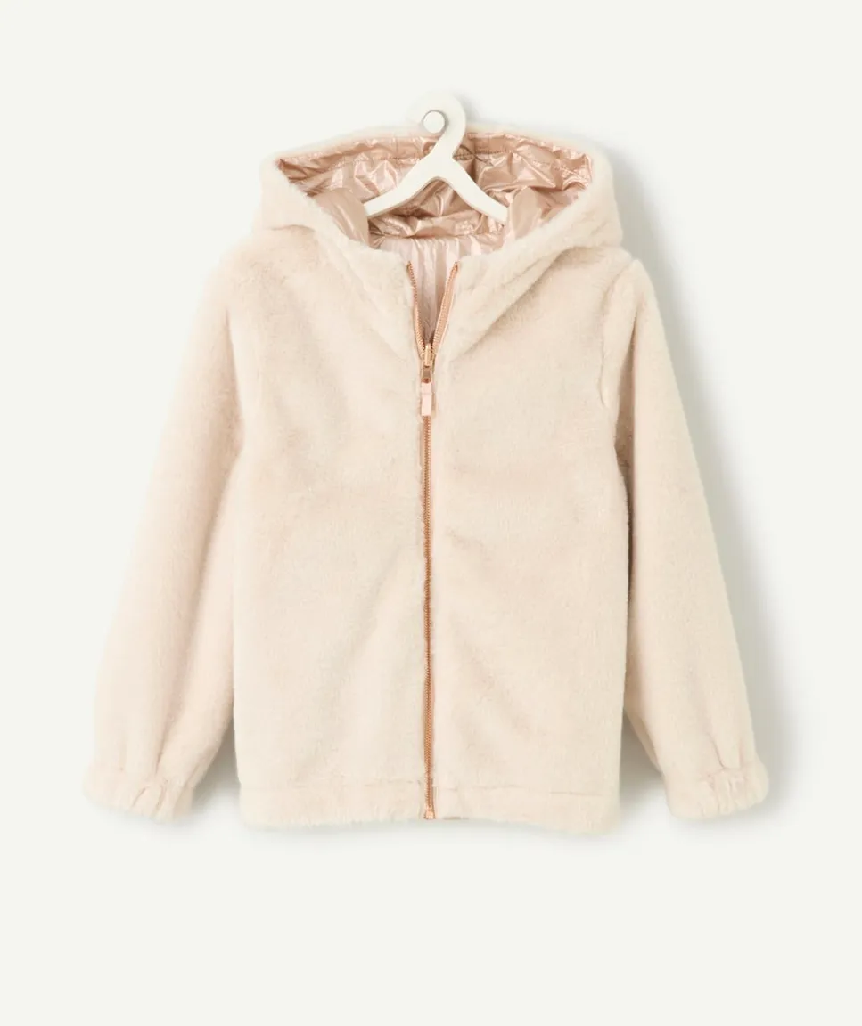 Veste fille réversible rose