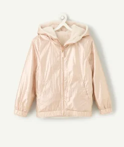 Veste fille réversible rose