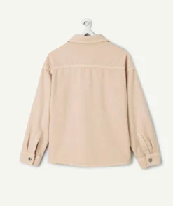 Veste garçon oversize beige
