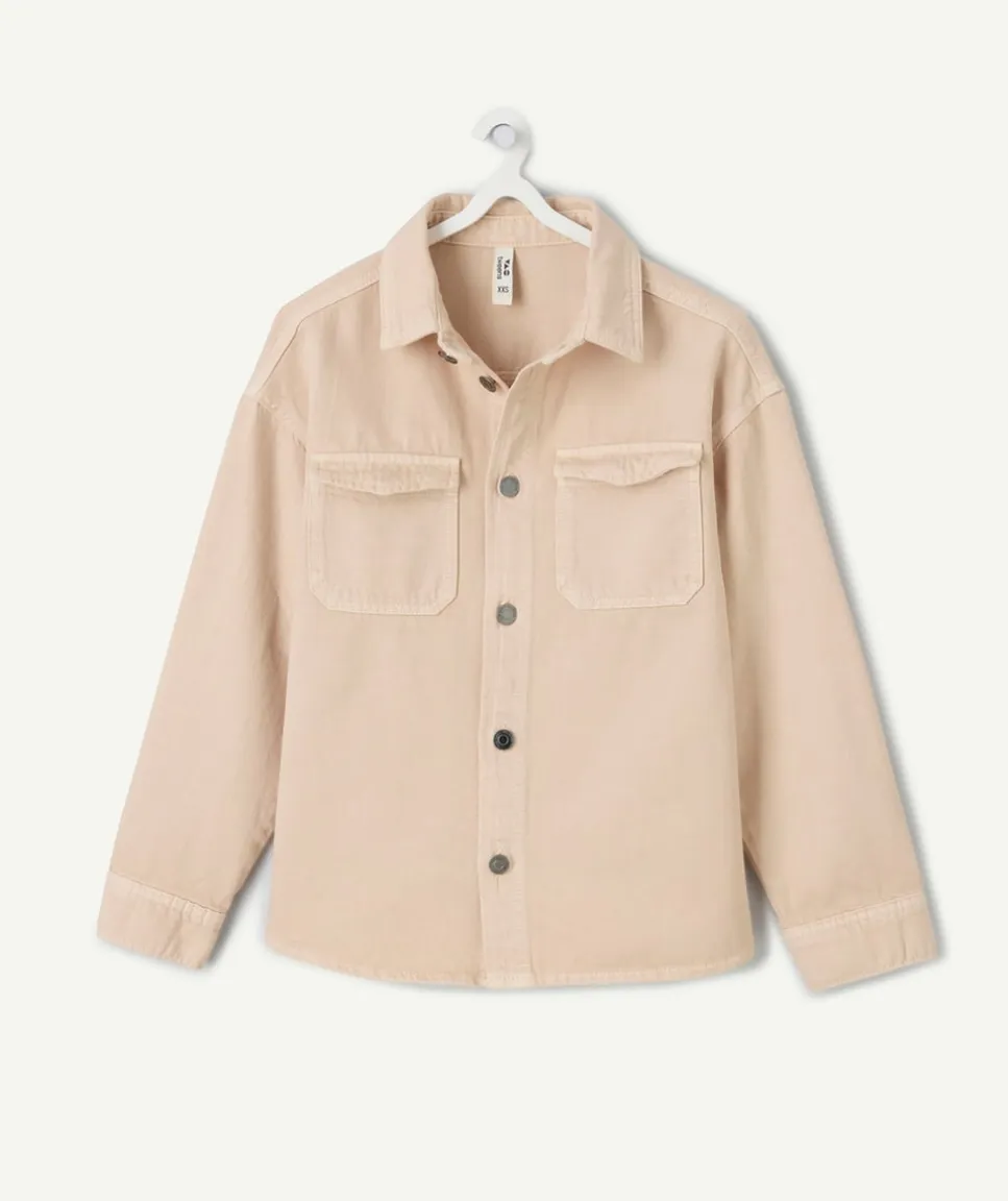 Veste garçon oversize beige