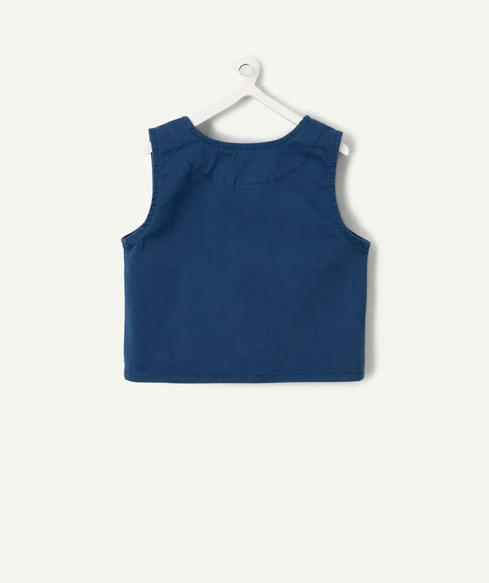 Veste sans manche bébé garçon bleu marine