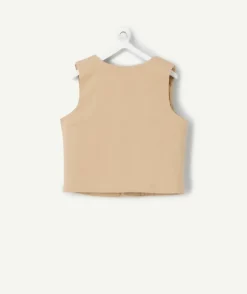 Veste sans manches beige bébé garçon