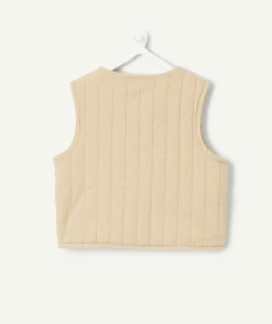 Veste sans manches matelassée beige bébé garçon
