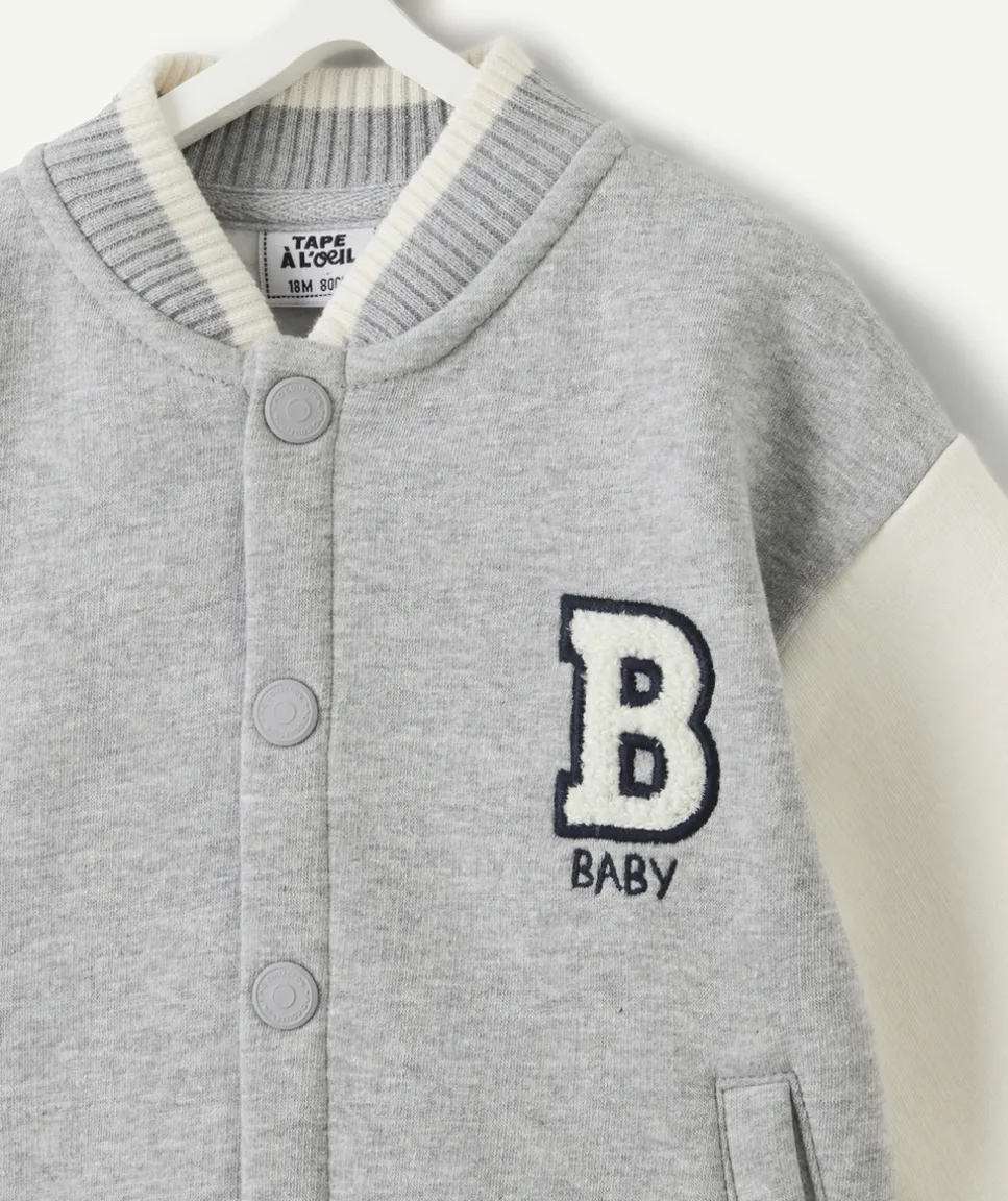 Veste teddy bébé garçon grise