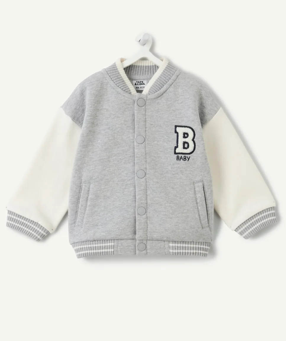 Veste teddy bébé garçon grise