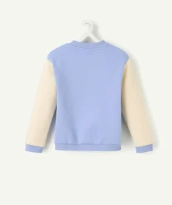 Veste teddy fille bicolore patch brodé